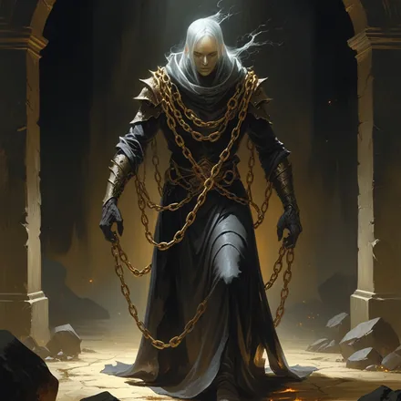 Chained Shade, a Knight of the Undead